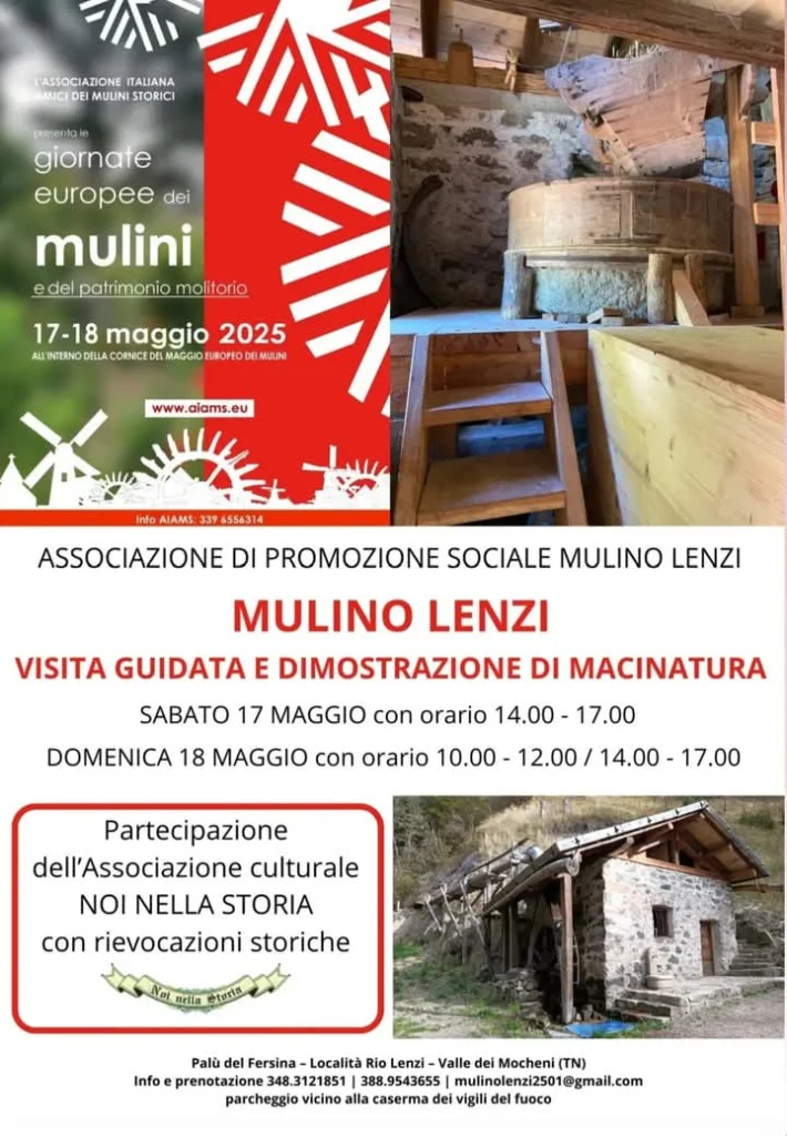Mulino Lenzi - Giornate Europee dei mulini 17-17 maggio